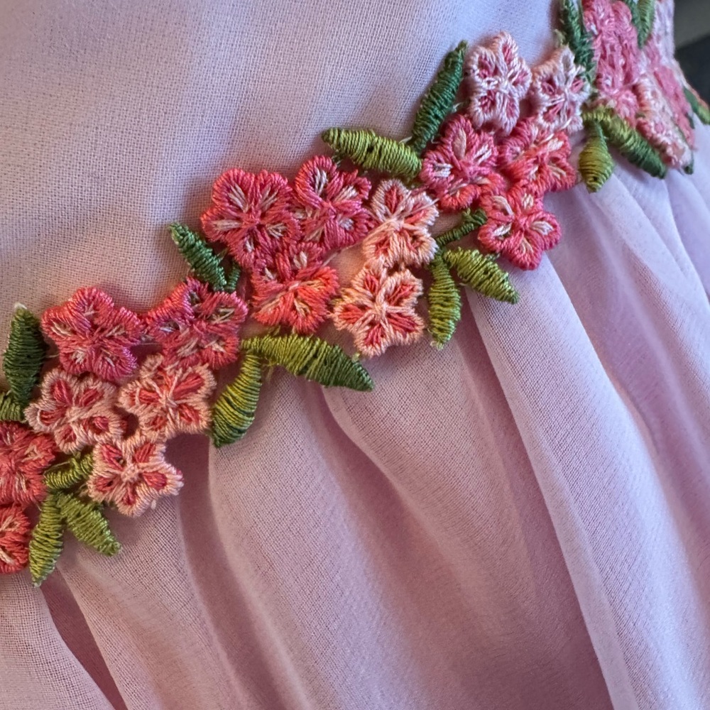 Vintage Pink Lorrie Deb San Francisco Formal Prom Bridal Dress Long Sleeveless - Picture 3 of 12